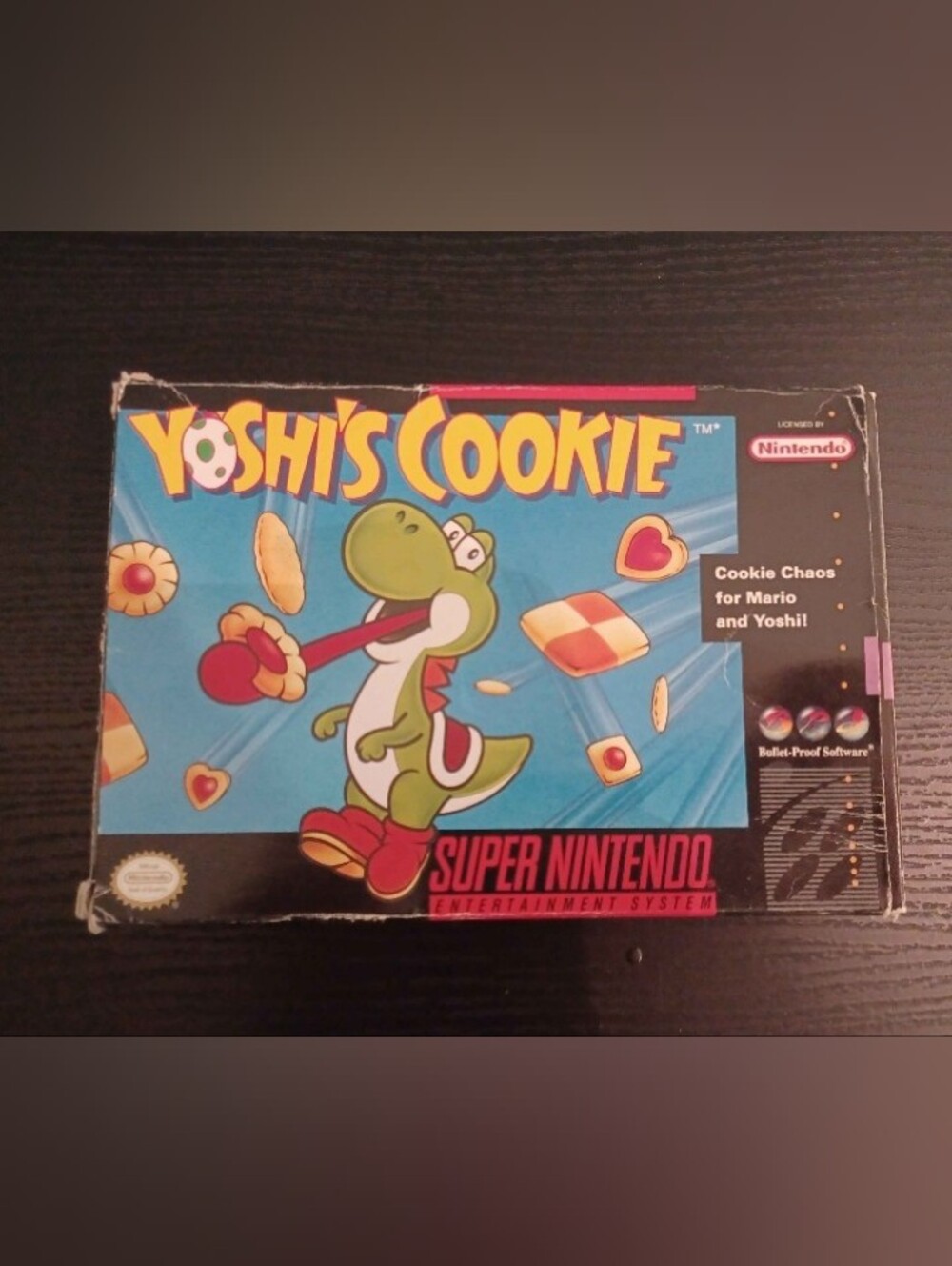 Nintendo Yoshi's Cookie Super Nintendo SNES Game Box Only